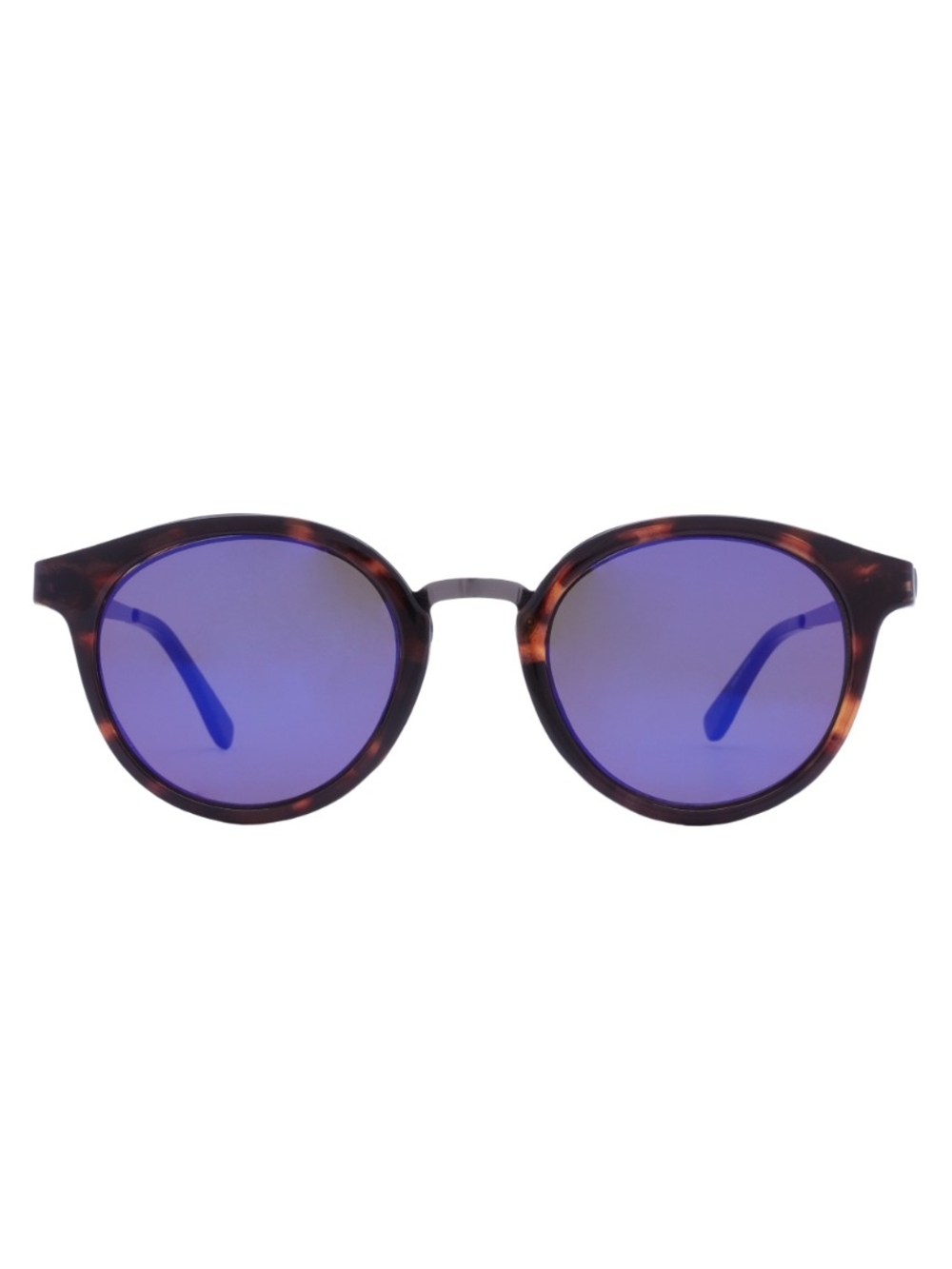 Guess Tortoiseshell Sunglasses with Blue Mirror Lense